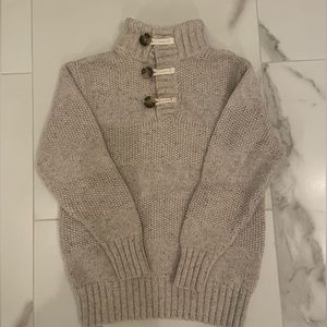 Cat & Jack Cable Knit Mock Turtleneck Sweater Size XS (4-5)